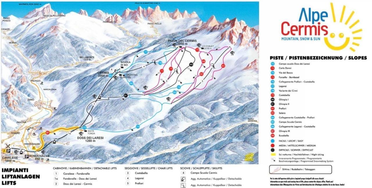 Casa Gilda Val Di Fiemme - Dolomiti Lejlighed Cavalese Eksteriør billede